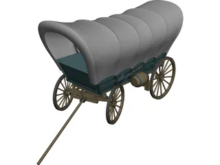 Conestoga Coach 3D Model preview