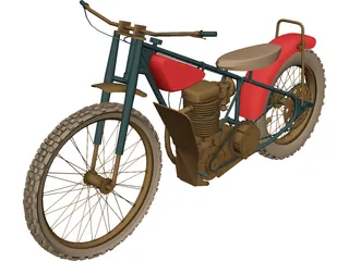 Jawa 500 PT 3D Model preview
