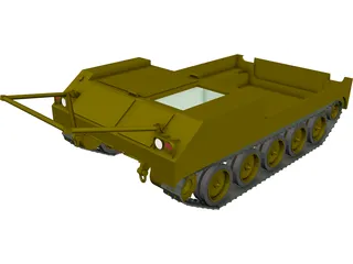 M454 Pershing Missile Carrier 3D Model preview
