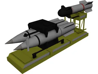 Missile 3D Model preview