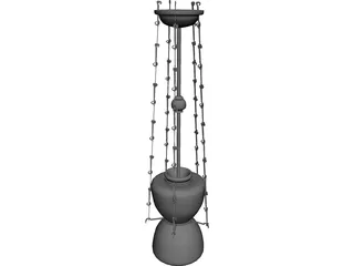 Turkish Hanging Lamp 3D Model preview