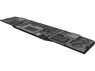Sikorsky MH-53 Main Instrument Panel 3D Model preview