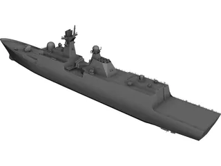 JIANGKAI Type 054A Frigate 3D Model preview