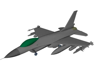 F-16 Falcon 3D Model preview