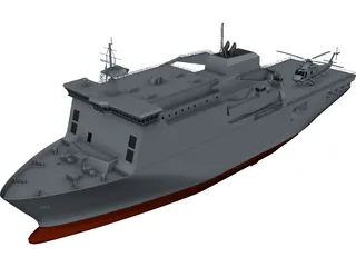 HMNZS Canterbury 3D Model preview