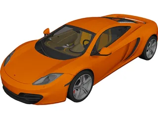 McLaren MP4-12C 3D Model preview