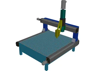 Milling Machine 3D Model preview