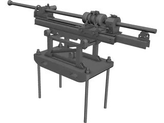 Rock Drilling Machine 3D Model preview