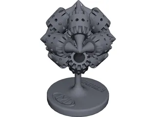 Mendell Brain Gear 3D Model preview