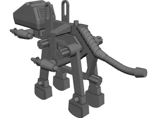Mechanical Dinosaur Toy 3D Model preview