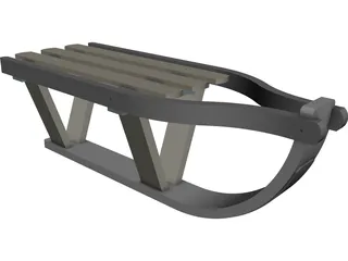 Sport Sledge 3D Model preview