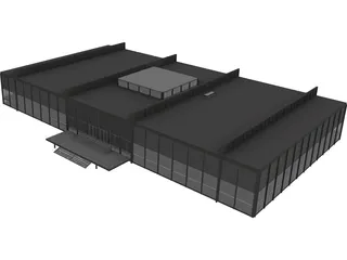Crown Hall 3D Model preview