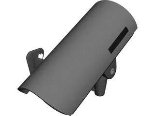 Sony Colour CCTV Security Camera 3D Model preview