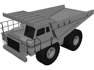 Mine Truck 3D Model preview