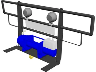 Winch Plate 3D Model preview