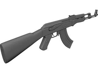 AK-47 3D Model preview