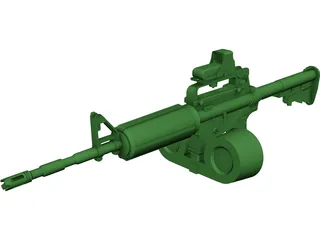 M4A1 3D Model preview