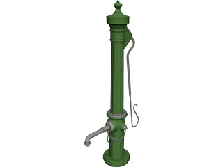 Water Pump 3D Model preview