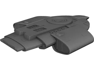 Star Trek USS Defiant 3D Model preview