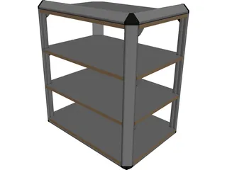 Stereo Rack 3D Model preview