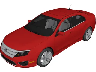 Ford Fusion (2010) 3D Model preview