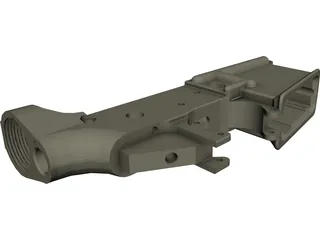 AR-15 Lower Receiver 3D Model preview