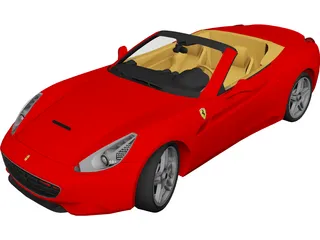 Ferrari California 3D Model preview