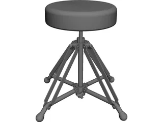 Drum Chair 3D Model preview
