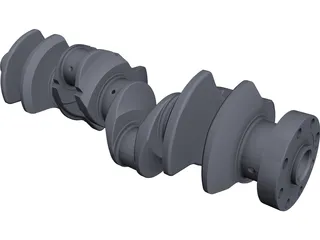 Crankshaft 3D Model preview