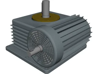 Electric Motor 3D Model preview