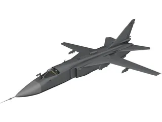 Sukhoi Su-24M Fencer 3D Model preview
