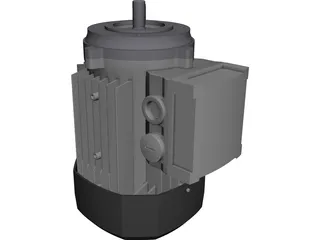 Motor GR63 0.12 0.25KW B14 3D Model preview