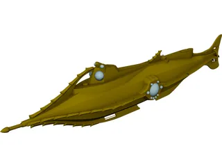 Nautilus Submarine 3D Model preview