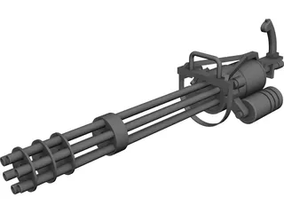 GAU-19 Machine gun 3D Model preview