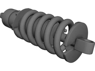 Fox Racing Shox DHX 5 3D Model preview