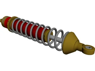 Shocks Penske 7500 Series 3D Model preview
