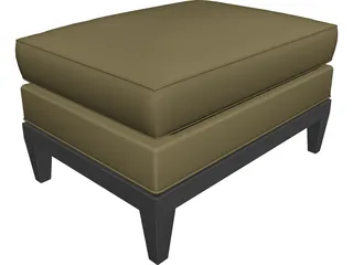 Square Taburet 3D Model preview