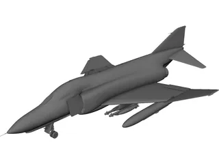 F-4 Phantom 3D Model preview