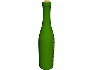 Bottle of Wine 3D Model preview