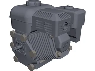 Honda GX200 Engine 3D Model preview