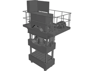 Press 600T 3D Model preview