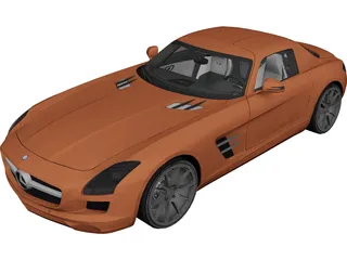 Mercedes-Benz SLS AMG 3D Model preview