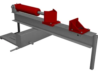 I Beam Log Splitter 3D Model preview