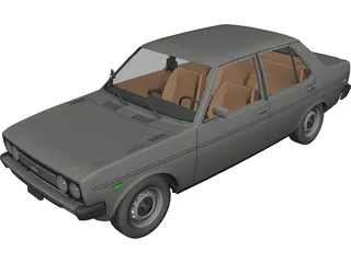 Fiat 131 Mirafiori 3D Model preview
