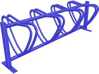 Bike Stand 3D Model preview