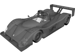 Ferrari 12 333SP 3D Model preview
