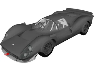 Ferrari 330P4 (1967) 3D Model preview