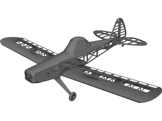Piper Pawnne RC 3D Model preview