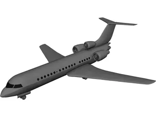 Bombardier Learjet 60 3D Model preview