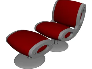 Modern Chair 3D Model preview